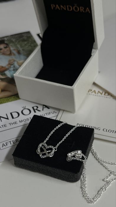 Colier Pandora Inima+Infinit Set Complet