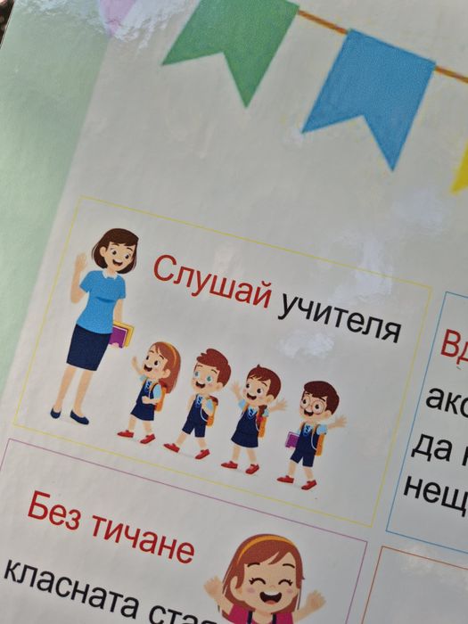 Правила в клас-табло
