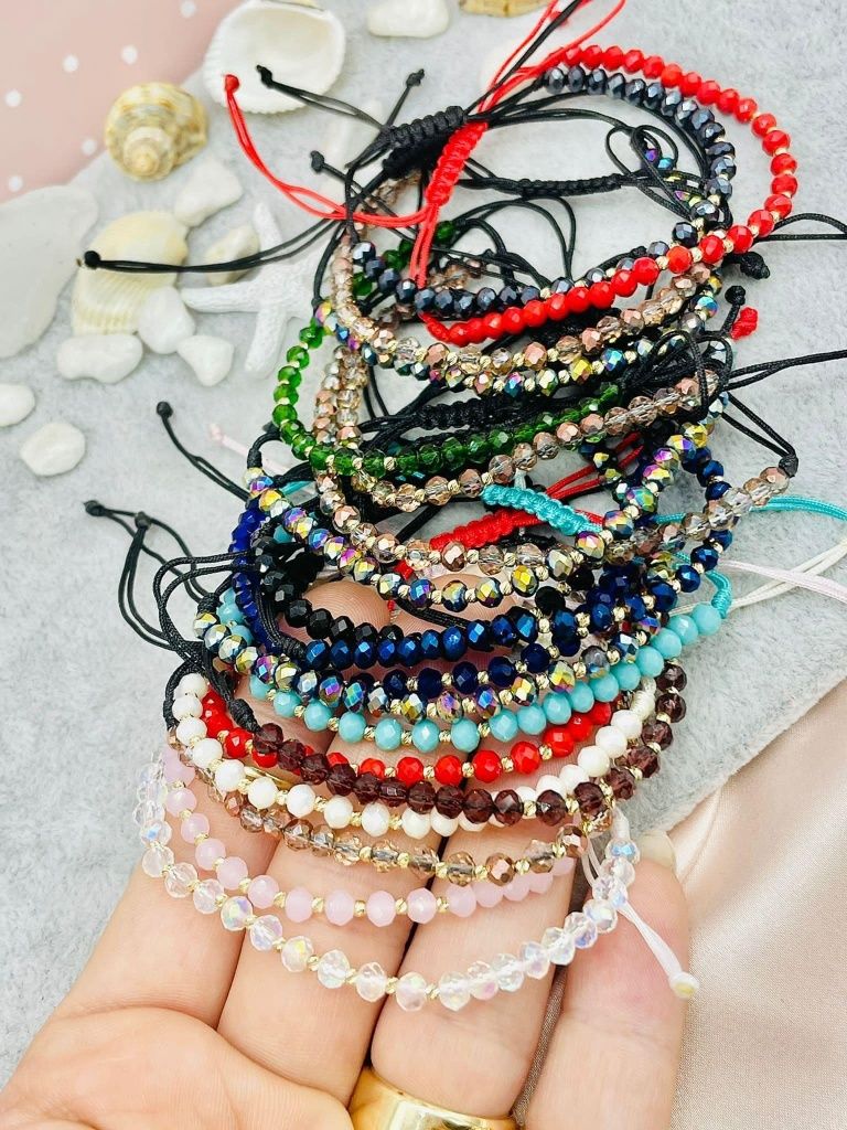 Brățări cu biluțe din aur 14k