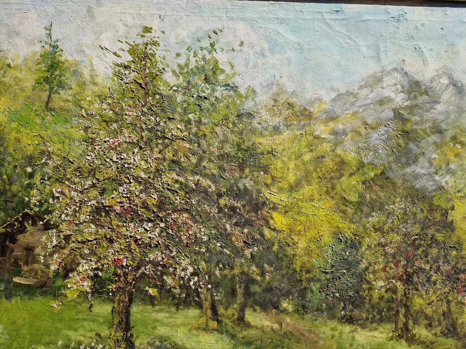 Tablou vechi 1935 , autor roman  108 x 76 cm