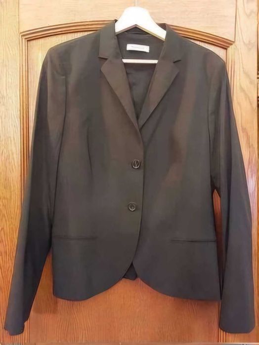 Sacou dama Rene Lezard 42, nou, High end, lana negru, mult redus