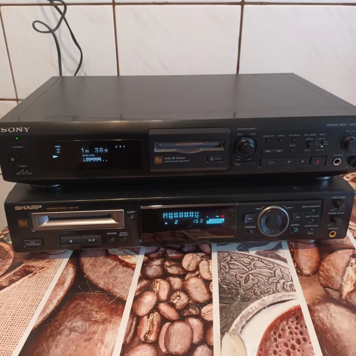 Mini disc Sony și Sharp recordere