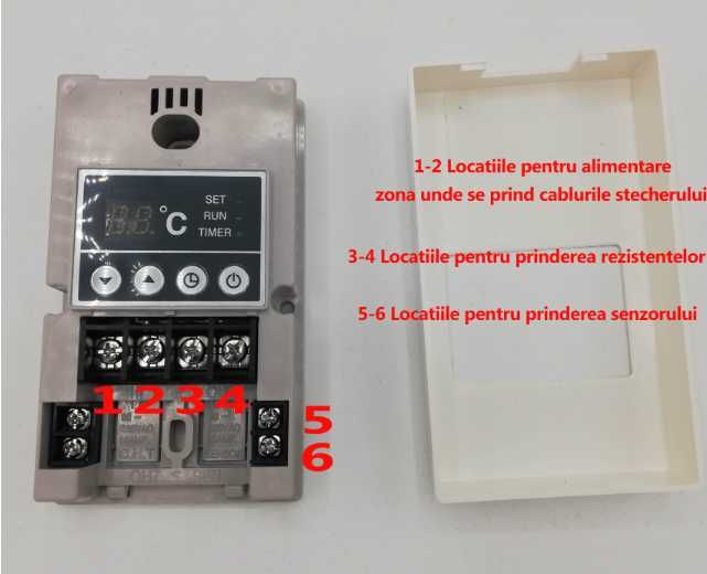 Hibrid Termostat digital UTH-170 4kw cu senzor incalzirea rasadnitelor