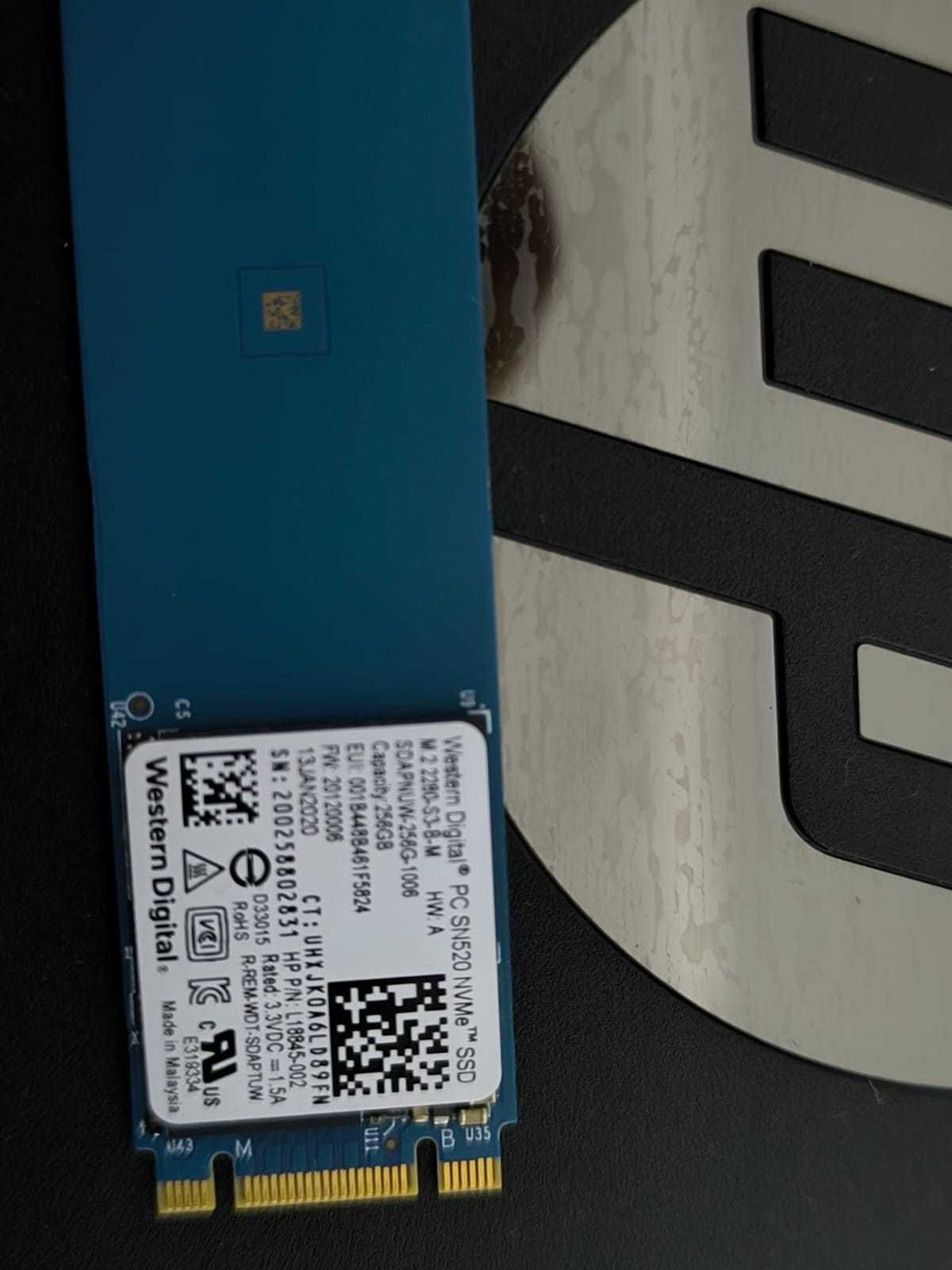 Nvme ssd 256gb от WD