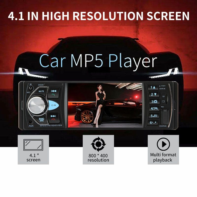 Player auto 1DIN universal, Display 4",Bluetooth, Camera spate