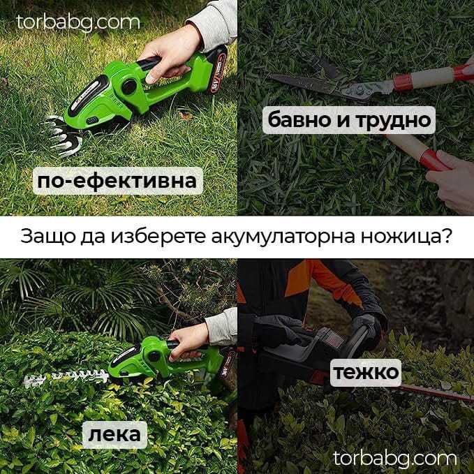Немски Акумулаторен Тример +Акумулаторен 2в1 Храсторез 4 батерии36v8A