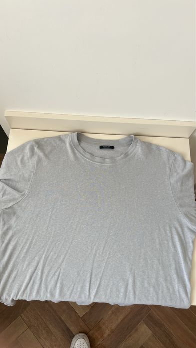 Светлосива тениска Massimo Dutti Premium M
