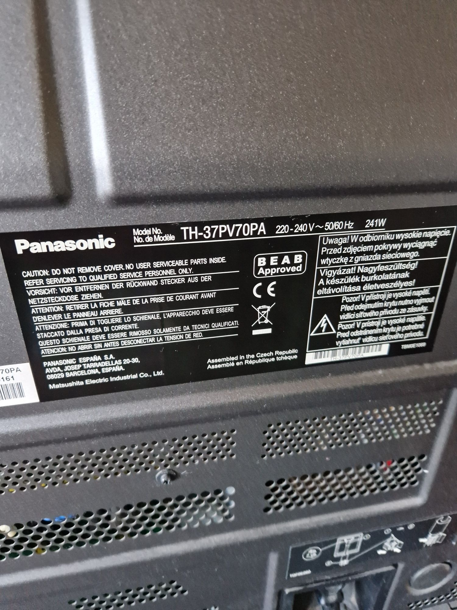 Vand tv plasma Panasonic Viera
