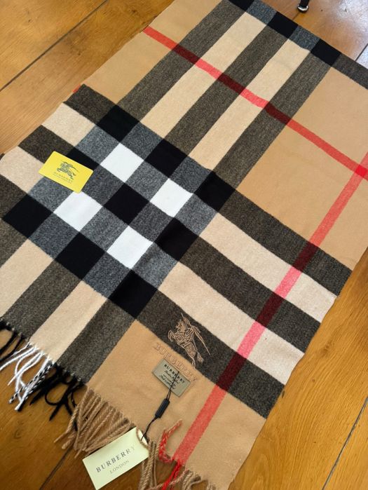 Шал бърбери 100% кашмир унисекс