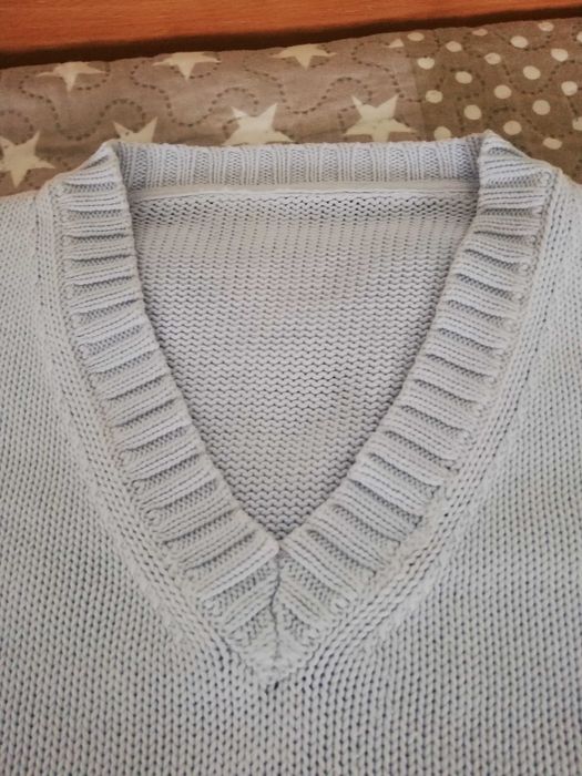 Мъжки пуловер L-XL 100% памук НОВ