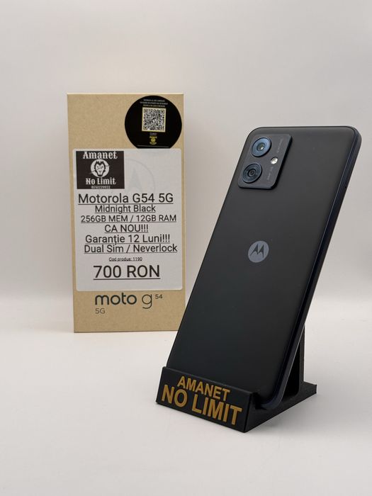 Motorola G54 5G Grey 256GB/12Gb RAM Garantie 12 Luni , AMANET NO LIMIT
