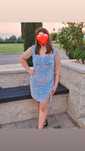 Vand rochie albastra cu paiete!