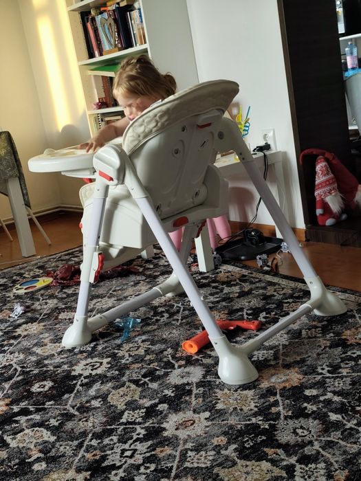 Scaun de masa Wunderkid Swing 2 in 1, cu leagan, Bej