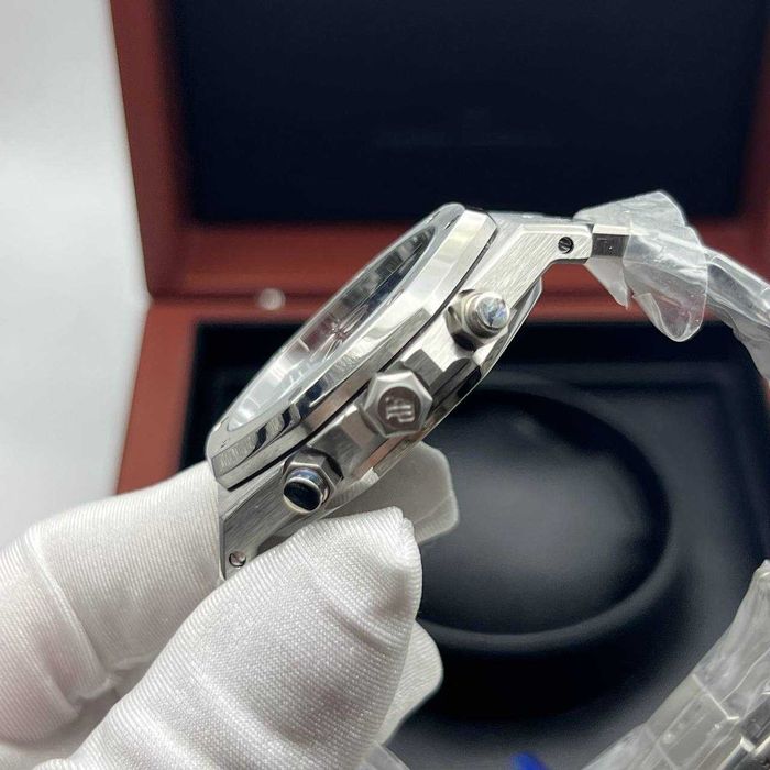 audemars piguet royal oak  сребристо синьо