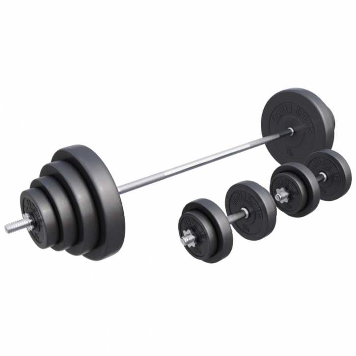 Set piept + gantere 100kg