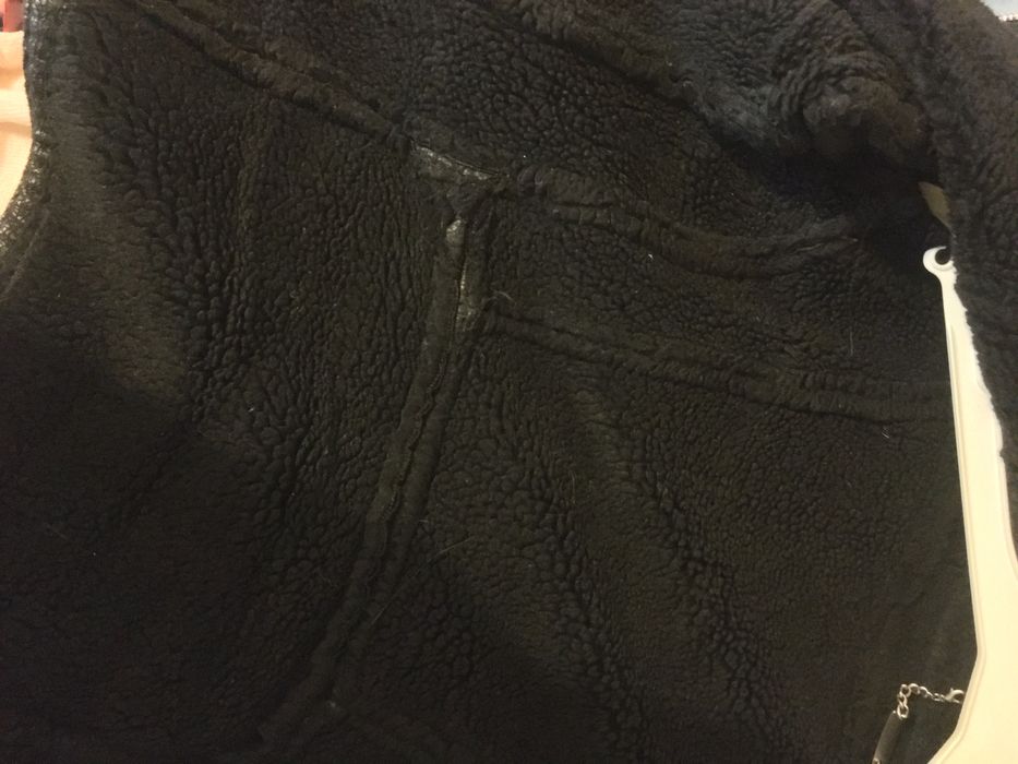 Дамско черно яке от плат - AMN