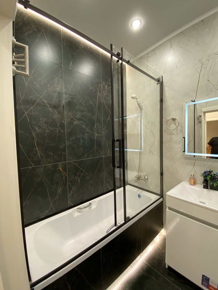 Душевая кабина шторки для ванны душкабина зеркало