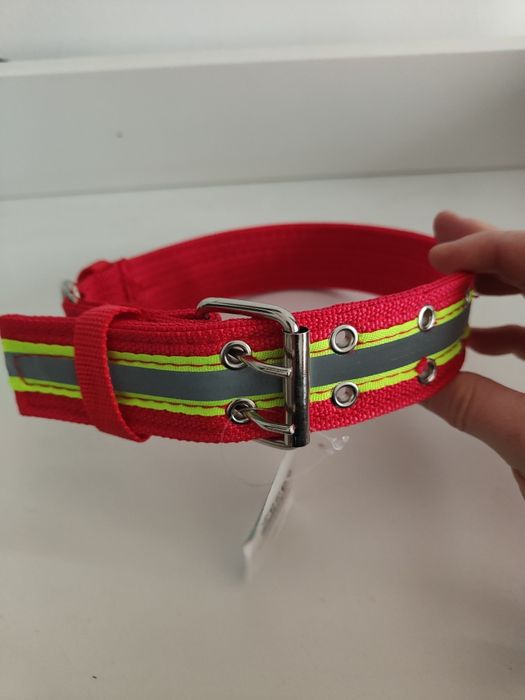 Zgarda caine fluorescenta , prindere dubla catarama Metal