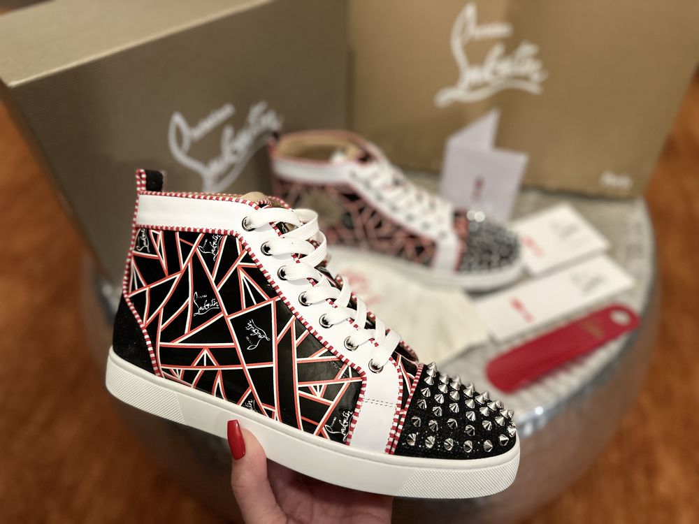 Sneakers Loubotin impecabili piele