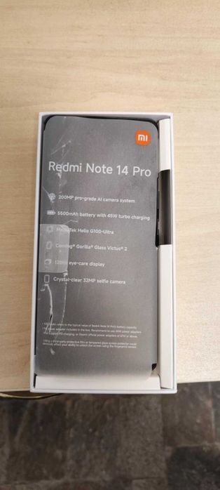 НОВ! Xiaomi Redmi Note 14 pro black 512 GB