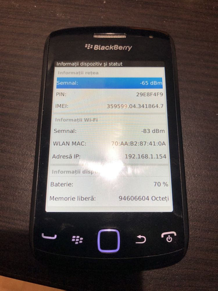 Blackberry 9380 in stare foarte buna