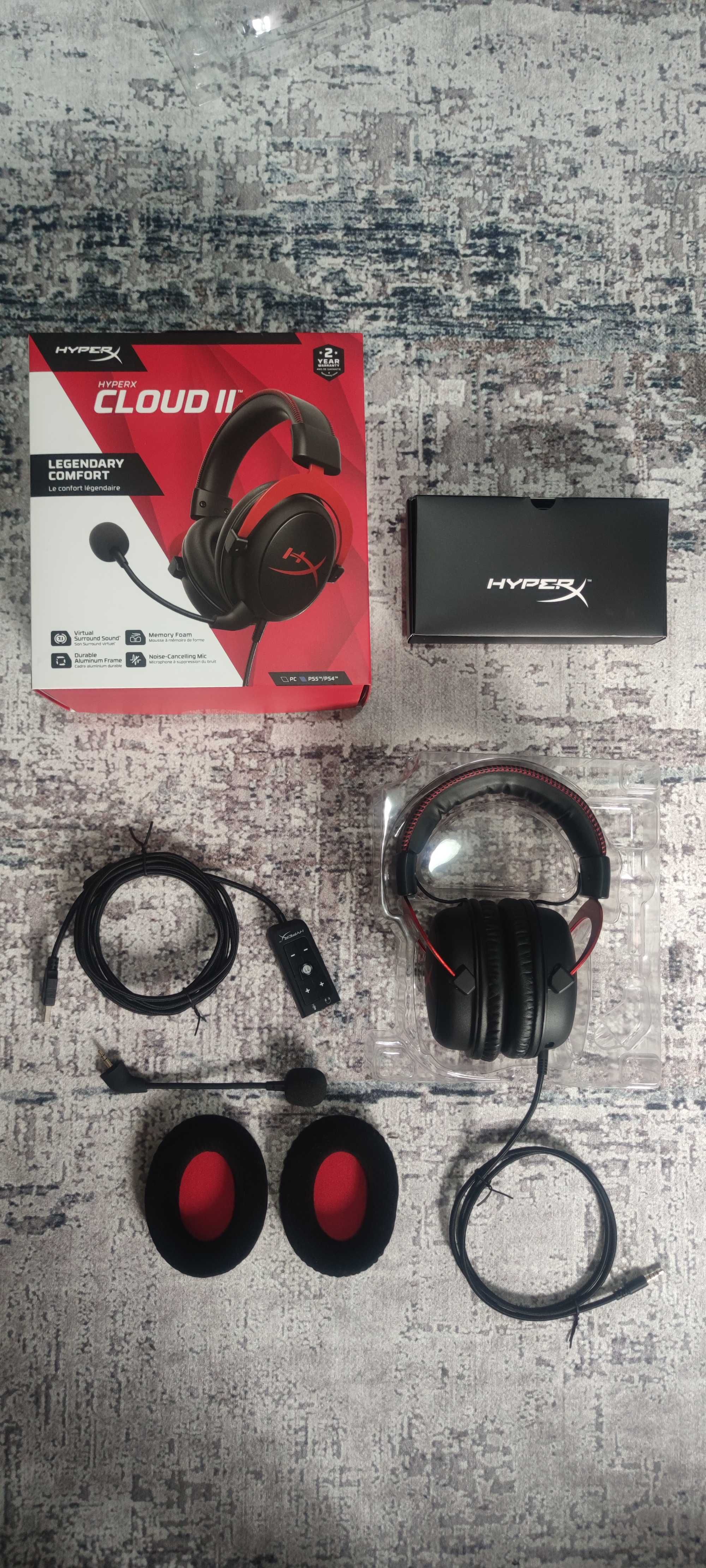 Геймърски слушалки Hyperx Cloud II Red/Black