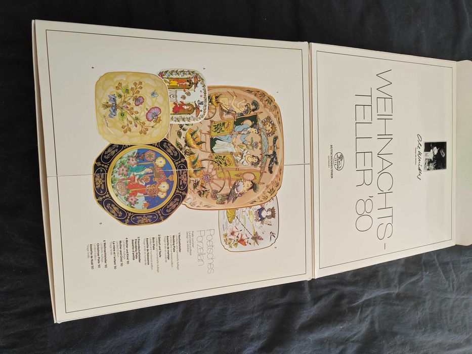 Немска коледна чиния с оригиналната кутия