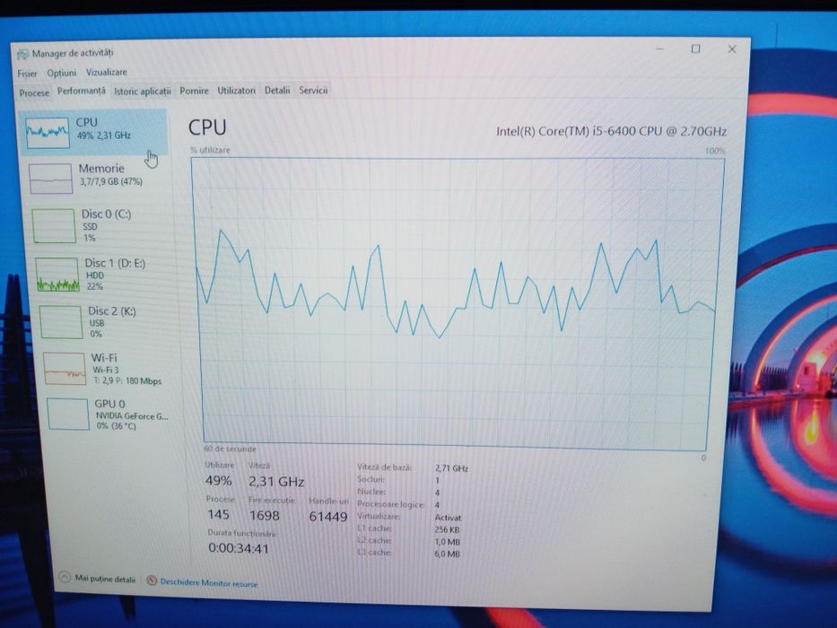 Pc Gaming i5 6400 gtx1060 6gb  8gb ram ssd+hdd 1tb