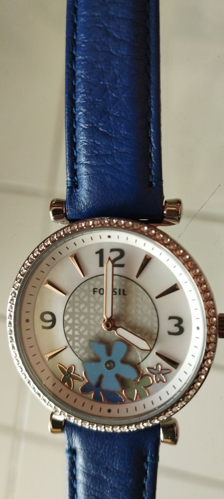 Дамски часовник Fossil Calrie  ES5188 blue/silver 
Часовник Carlie ES5