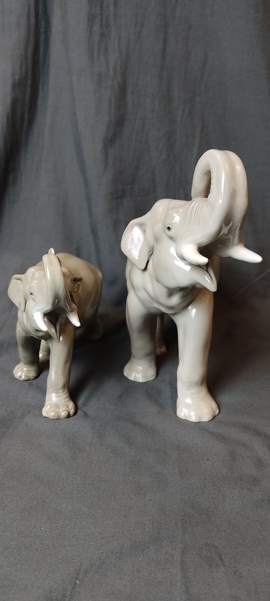 Фарфоровые статуэтки слоны лфз слон статуэтка фигурка