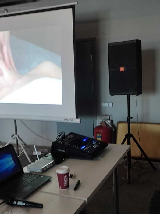 Аренда звука (прокат колонок), проектор и экран, свет, Алматы