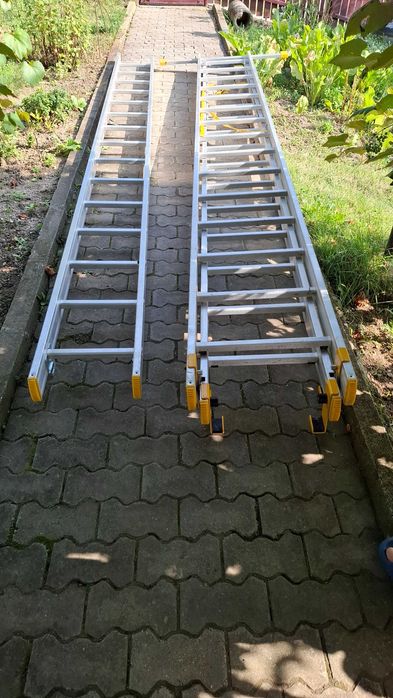 Scara rabatabila aluminiu, 3 tronsoane