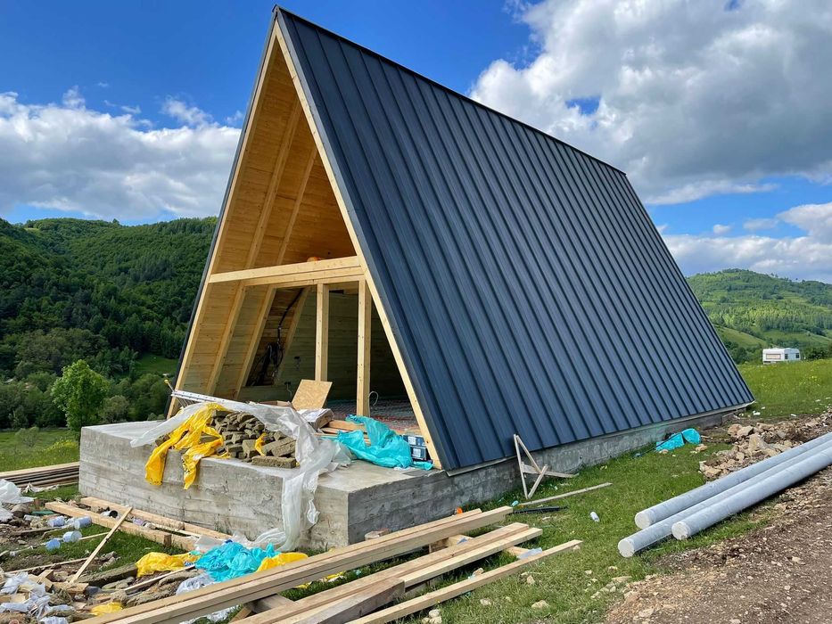 Case si cabane din lemn A-Frame