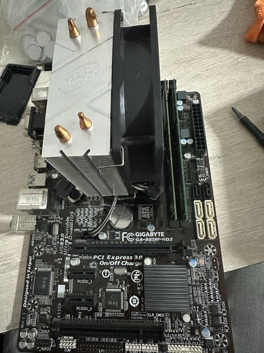 Мать.+i3-4150 ozu 8gb 15000тг