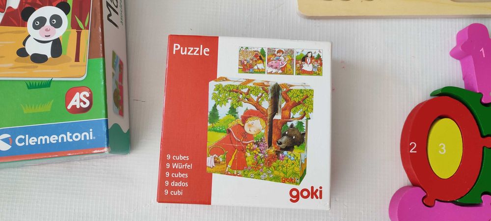 Детски пъзели Goki ,пожарна станция,влакче,мами и деца и др.