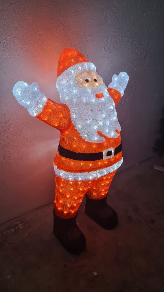 Светещ Дядо Коледа, размер 120см , 31V, LED /диодни/ лампички