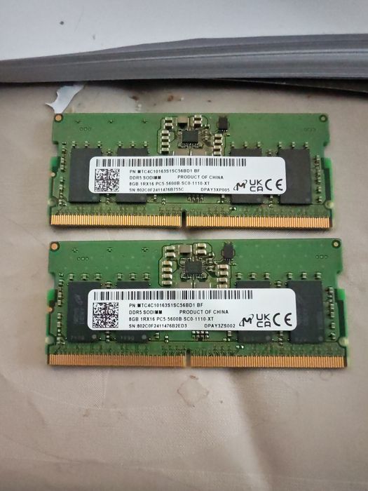 16gb(2x8)kit Ddr5 laptop 5600