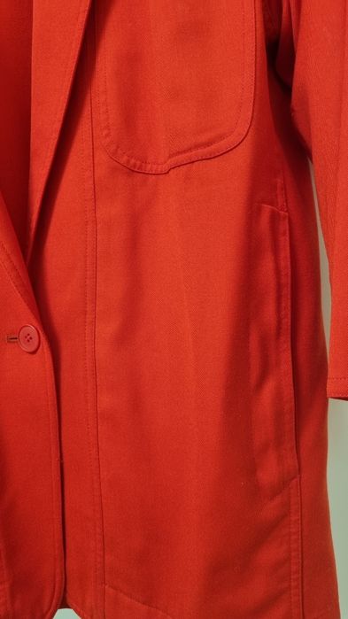 Sacou supradimensionat rosu 44