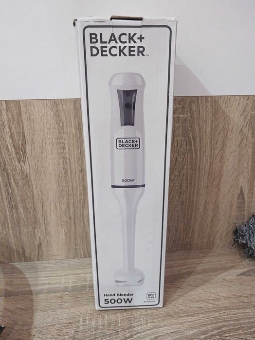 Ръчен пасатор Black&Decker, BXHB500E, 500W, Бял