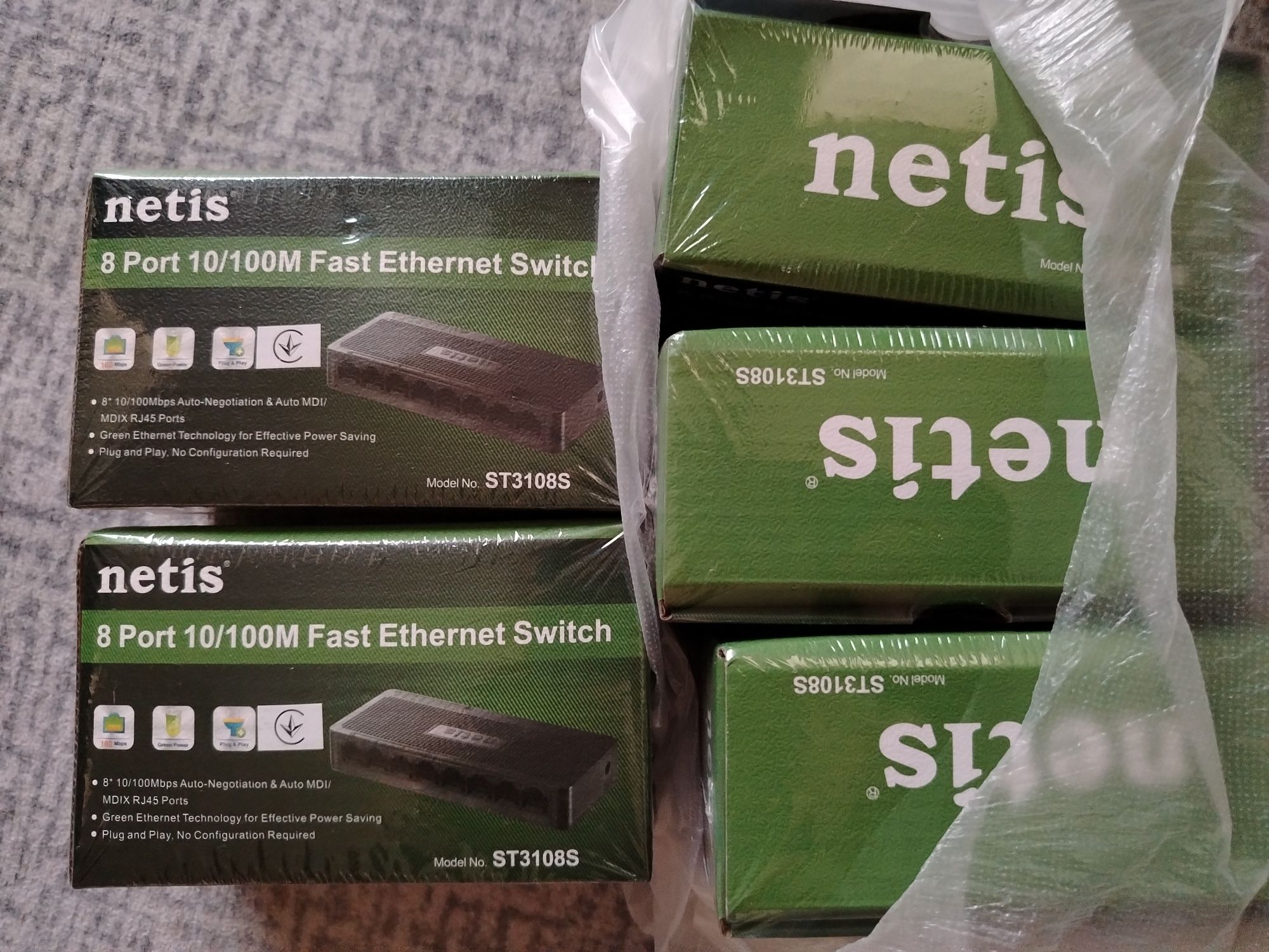 Коммутатор 8 портов Netis ST3108S 5 штук