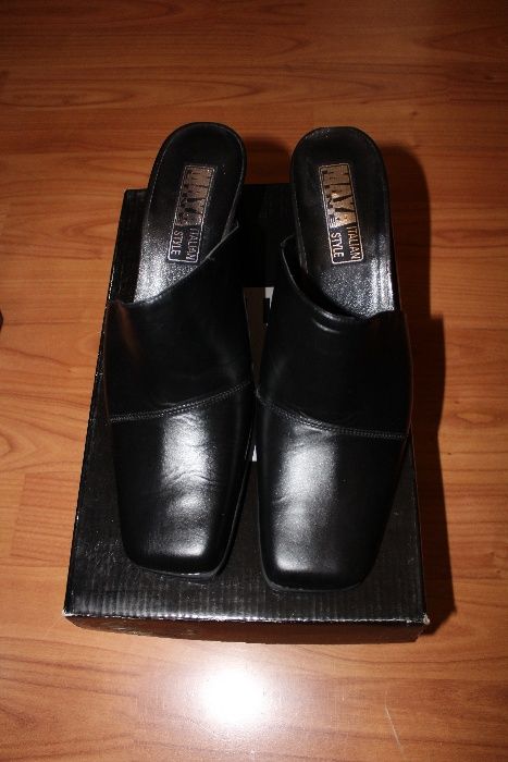 Saboti piele neagra nr.39