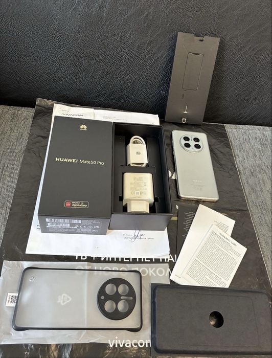 ***256GB Huawei Mate 50 Pro Vivacom Гаранция 2025г. Silver