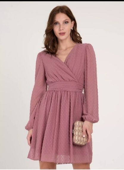 Rochie mar M noua roz si neagra