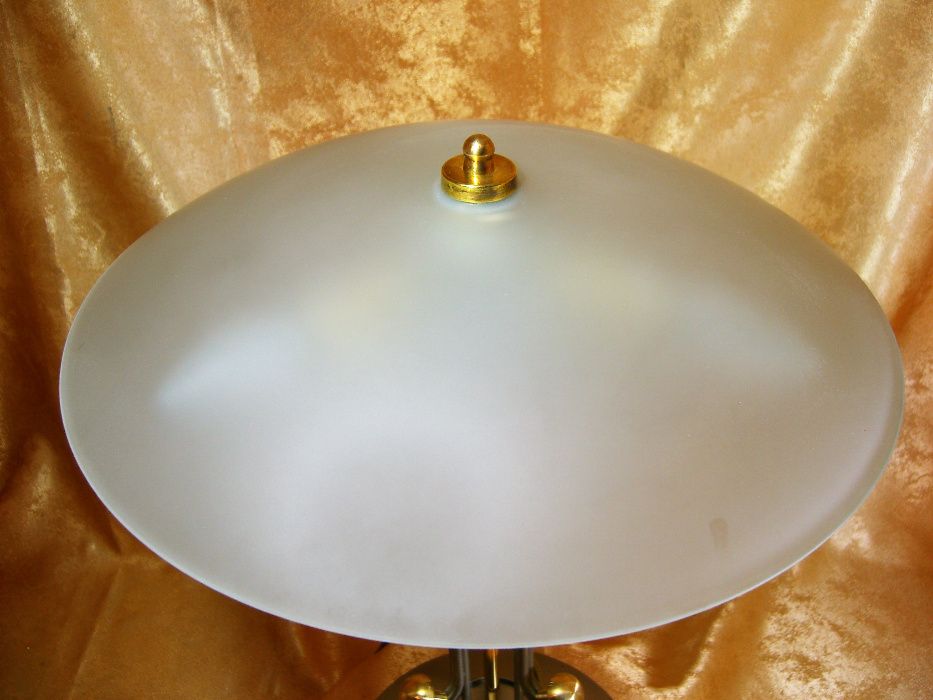 Veioza ciuperca Mid Century Modern bronz metal vintage