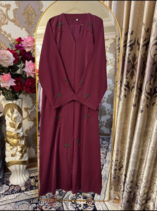 Bordo rangli nafis dubay abayasi