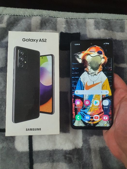 Srochna Sotiladi Samsung Galaxy A52 128gb Black Original karobka Bor