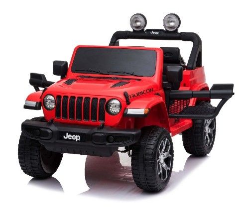 Mașinuță Electrică pentru Copii JEEP Wrangler, Roșu, Tractiune 4X4