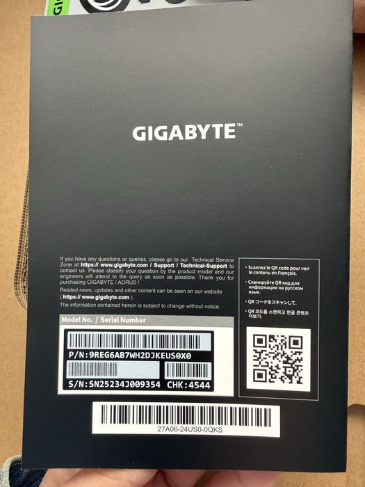 Чисто нов GIGABYTE AERO X16 Copilot+PC-RTX 4060, Studio,Ryzen 7,165Hz