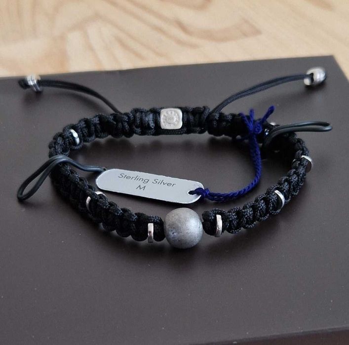 Bratara Luxury - Tateossian Macrame Meteorit - Argint 925