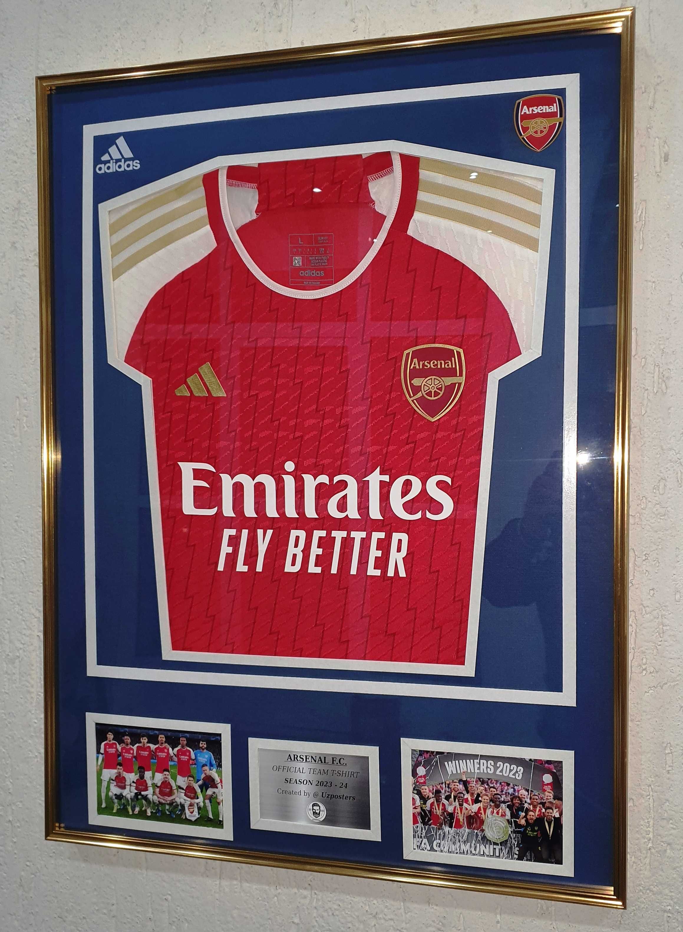 Футболка АРСЕНАЛА в рамке. Сезон 2023/24 г (ARSENAL T-shirt in frame).